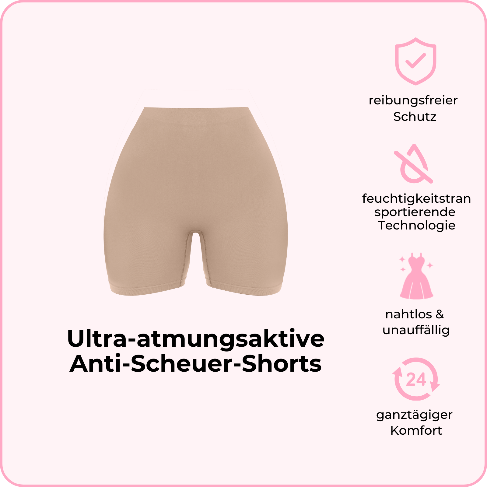 Ultra-atmungsaktive Anti-Scheuer-Shorts