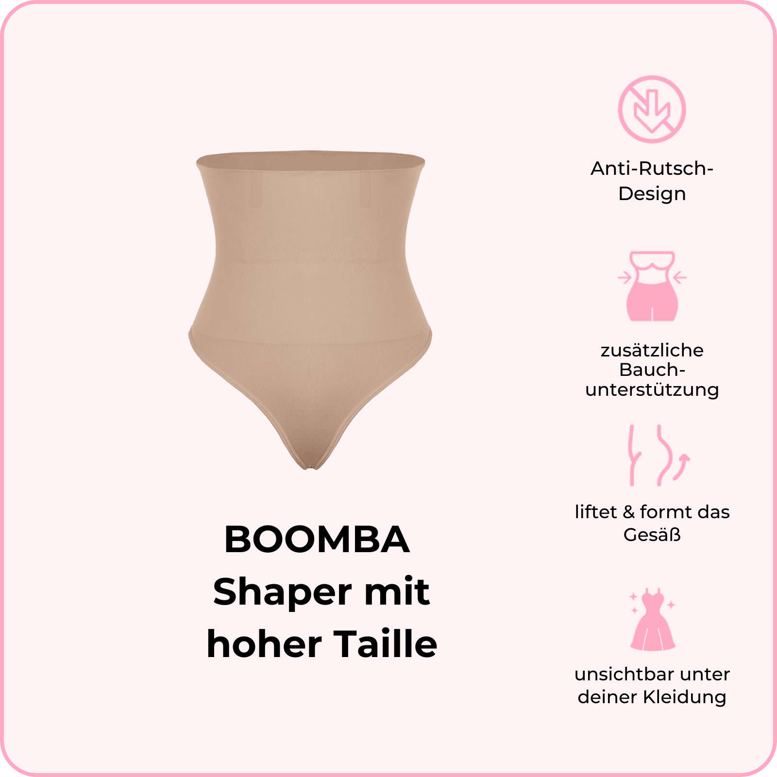 BOOMBA®-Shaper mit hoher Taille