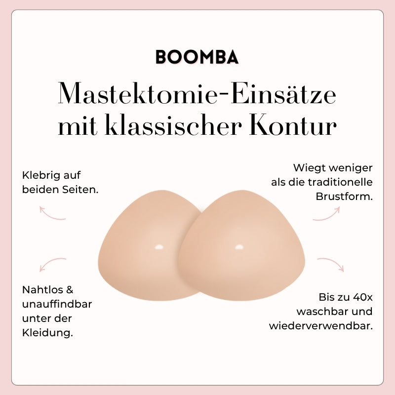 Mastektomie-Einsätze mit klassischer Kontur