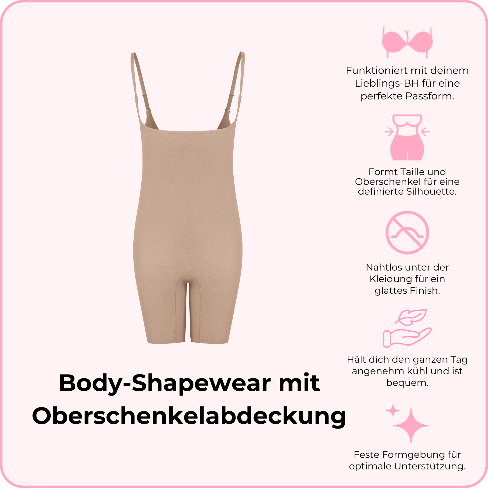 Body-Shapewear Mit Oberschenkelabdeckung