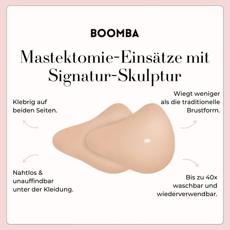 Mastektomie-Einsätze mit Signatur-Skulptur