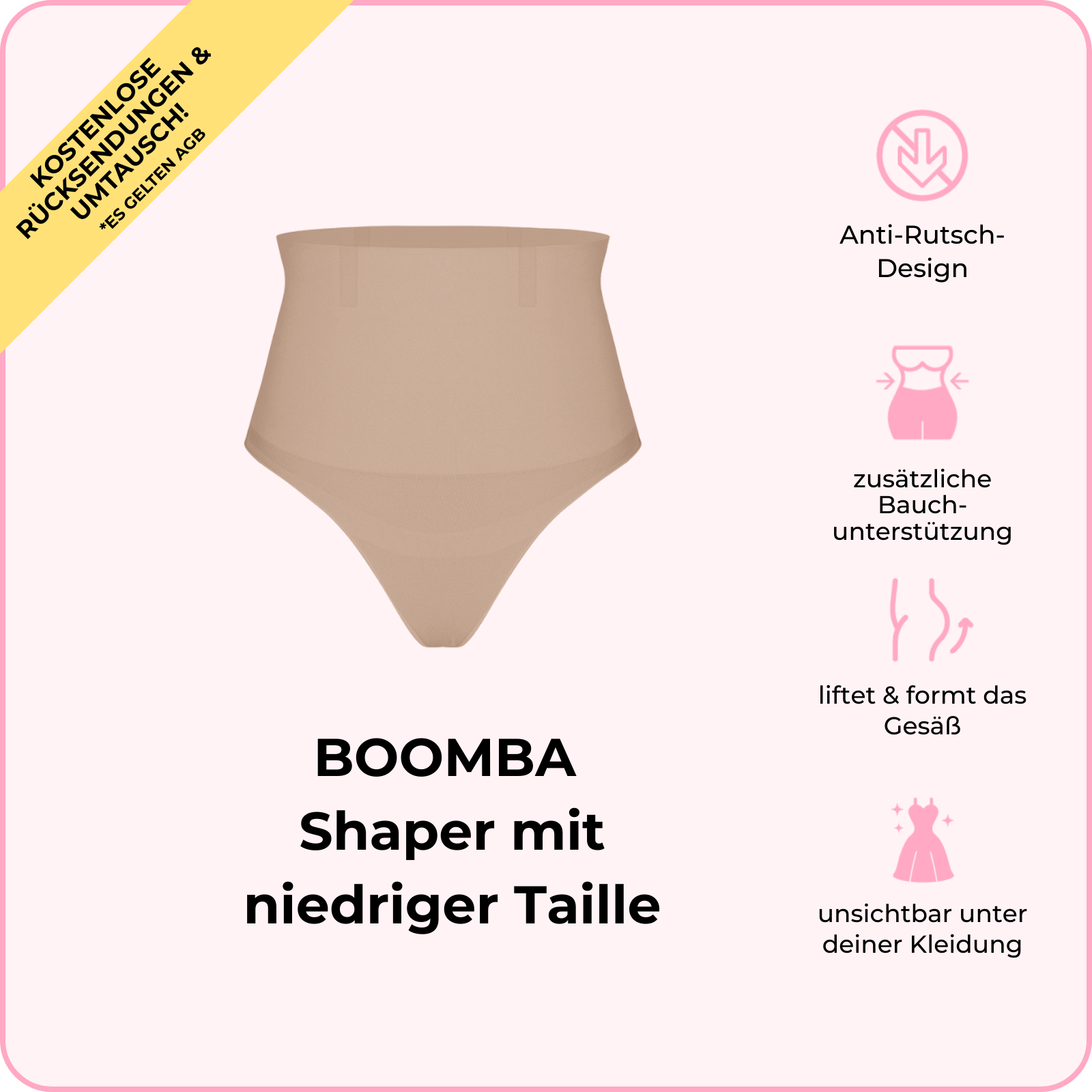 BOOMBA-Shaper mit niedriger Taille