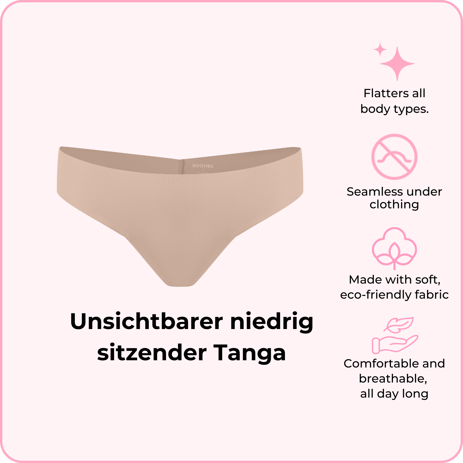 Unsichtbarer niedrig sitzender Tanga