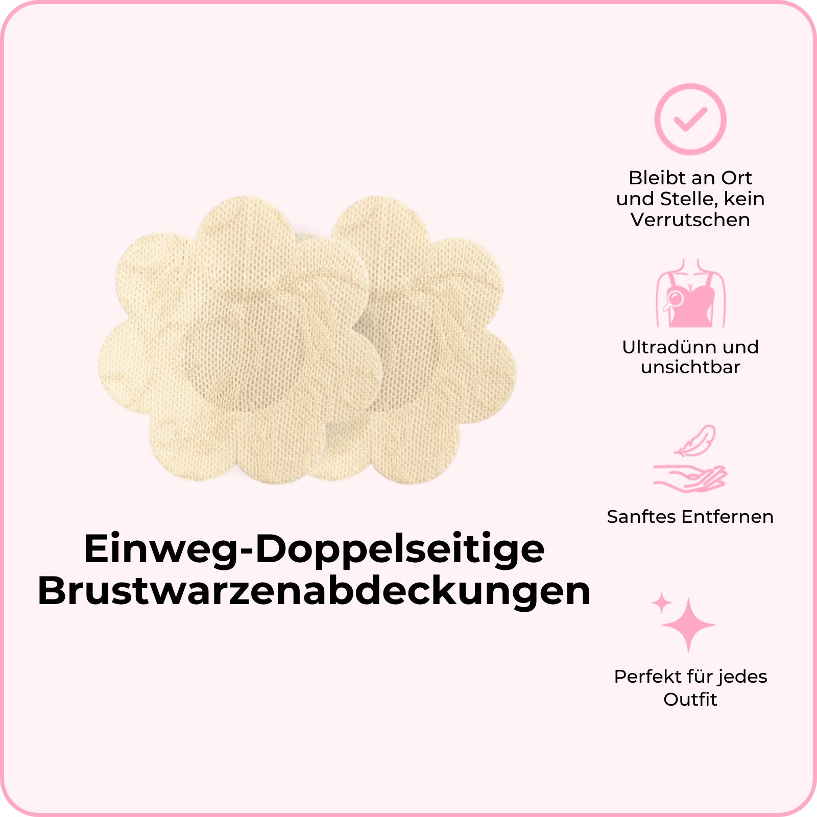 Einweg-Doppelseitige Brustwarzenabdeckungen