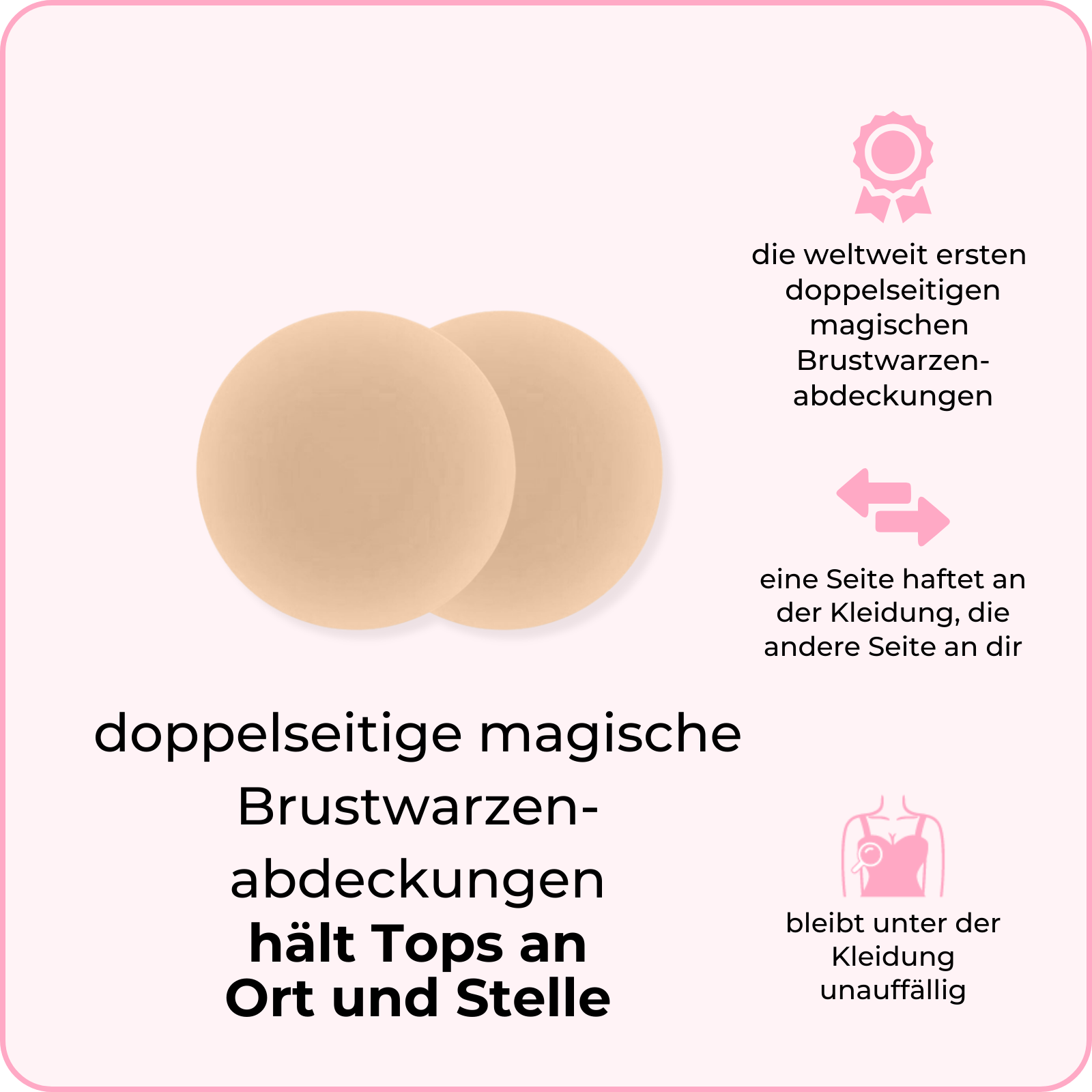 Doppelseitige Magische Brustwarzenabdeckungen