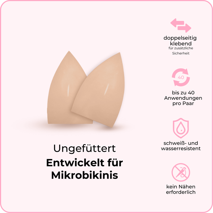Mikro-Lift Einlagen (Zwei Paar) - beige
